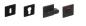 Preview: ProGriff TD-Edge auf Rosette–Edelstahl/Schwarz matt